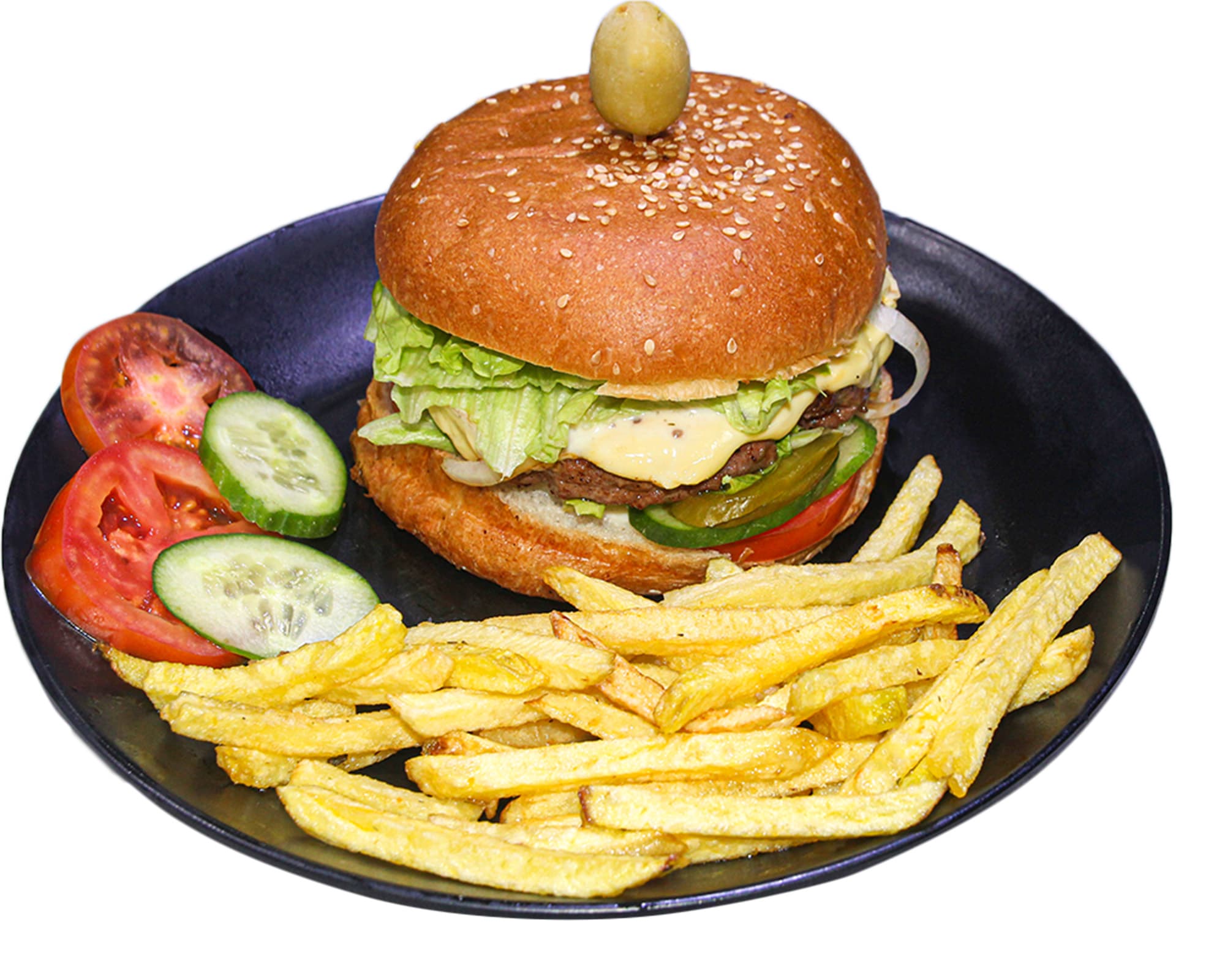 Duble Cheese Chicken Burger-دبل چیز چکن برگر