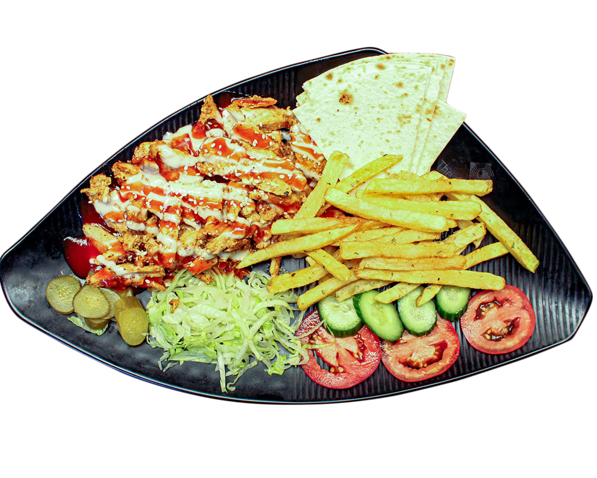 Shawarma plate beef-دونر پلیت بیف